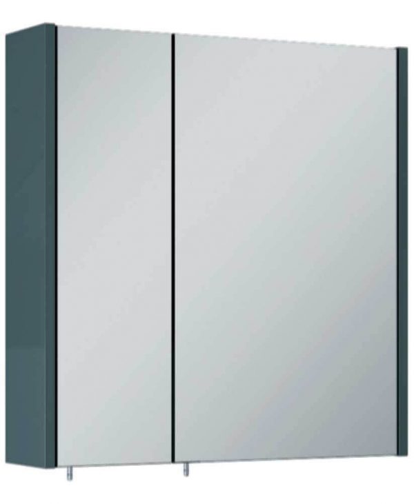  OTTO PLUS Gloss Grey 60cm Mirror Cabinet