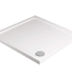 KRISTAL LOW PROFILE 1000 Square Shower Tray with FREE shower waste
