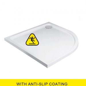 KRISTAL LOW PROFILE 1000 Quadrant Shower Tray - Anti Slip with FREE shower waste