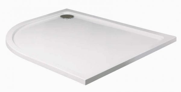 KRISTAL LOW PROFILE 1000x800 Offset Quadrant Shower Tray LH with FREE shower waste