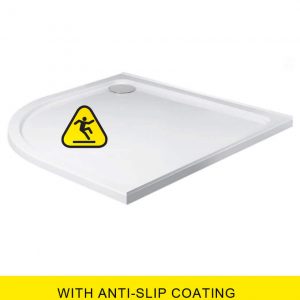 KRISTAL LOW PROFILE  1000X800 Quadrant LH Shower Tray -Anti Slip with FREE shower waste