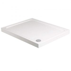 KRISTAL LOW PROFILE 1000x800 Rectangle 4 Upstand  Shower Tray with FREE shower waste