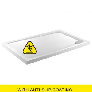 KRISTAL LOW PROFILE 1600X800 Rectangle Shower Tray -Anti Slip  with FREE shower waste