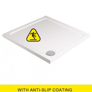 KRISTAL LOW PROFILE 800x800 Shower Tray -Anti Slip  with FREE shower waste