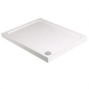 KRISTAL LOW PROFILE 800 Square 4 Upstand Shower Tray with FREE shower waste