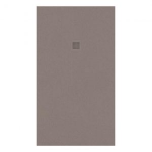 SLATE Taupe 1600x900 shower tray with FREE Shower Waste