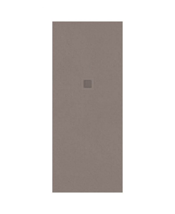  SLATE Taupe 1700x700mm Rectangular Shower Tray & Waste