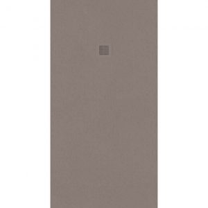 SLATE Taupe 1700x900 shower tray with FREE Shower Waste