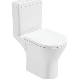 SCALA Close Coupled Open Back WC Comfort Height & Soft Close Seat