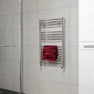 SONAS 800 x 500 Curved Towel Rail - Chrome