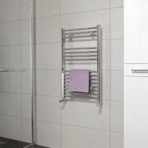 SONAS 800 x 500 Straight Towel Rail - Chrome