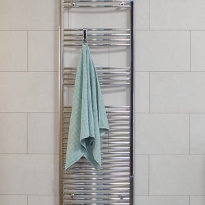 SONAS 1800 x 600 Curved Towel Rail - Chrome