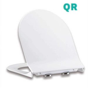 DELTA D Shaped Slim Toilet Seat with Soft Close Quick Release