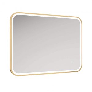 ASTRID Beam Gold Illuminated Metal Frame Rectangle 600x800mm Mirror