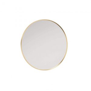 ASTRID Gold Non-illuminated Metal Frame Round 600x600mm Mirror