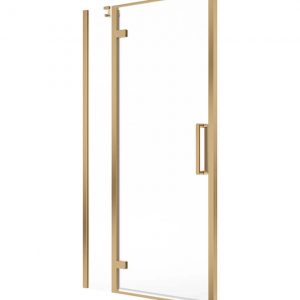 ASPECT 8mm Hinged & Inline Door 1100mm Brushed Gold