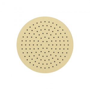 SYNC Round Thin Stainless Steel Shower Head 250mm Brushed Gold
