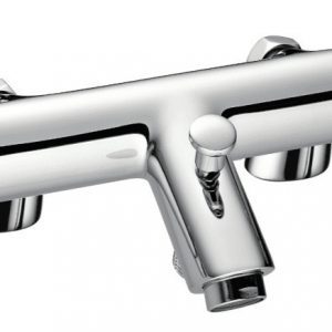 FORM Deck Mounted Thermostatic Bath Shower Mixer Chrome