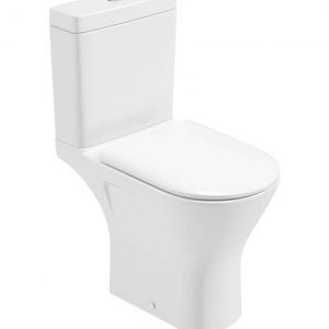 SCALA Close Coupled Open Back WC Comfort Height & Sequence Soft Close Seat