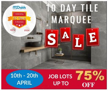 10 day tile marquee clearance sale